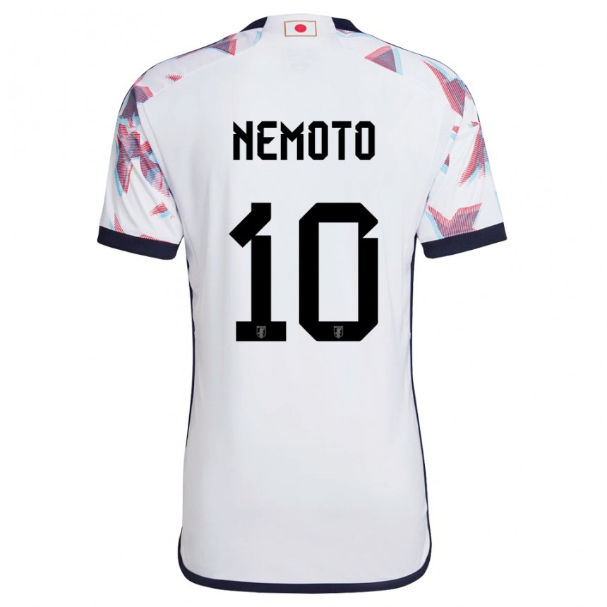 Heren Japans Kotaro Nemoto #10 Wit Uitshirt Uittenue 22-24 T-shirt