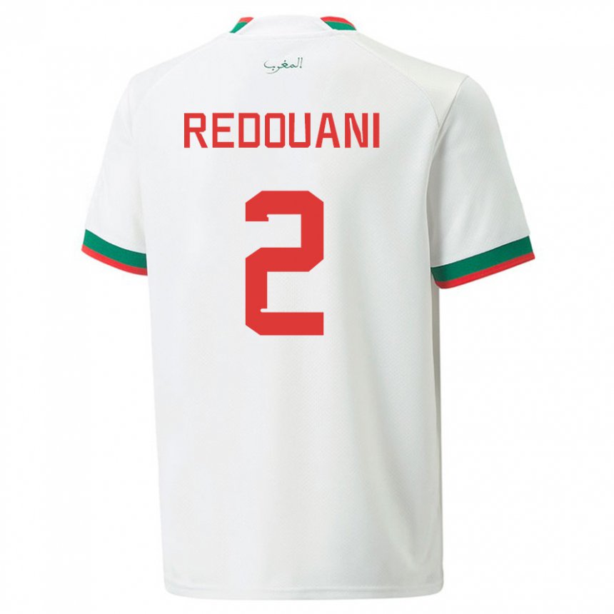 Heren Marokkaans Zineb Redouani #2 Wit Uitshirt Uittenue 22-24 T-shirt