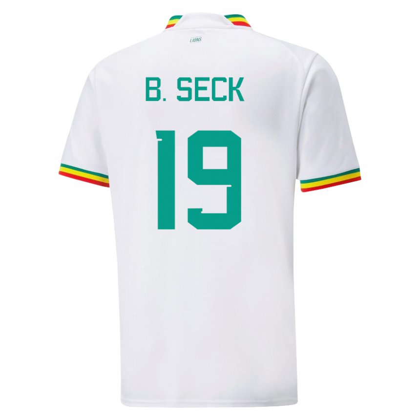 Dames Senegalees Bineta Korkel Seck #19 Wit Thuisshirt Thuistenue 22-24 T-shirt