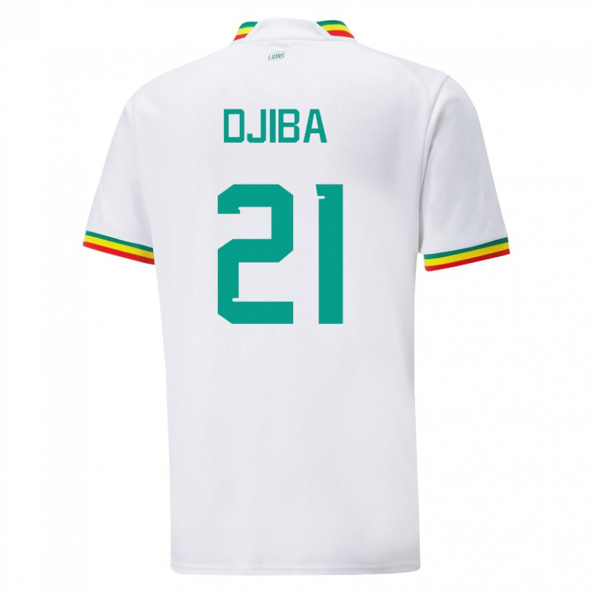 Dames Senegalees Francois Djiba #21 Wit Thuisshirt Thuistenue 22-24 T-shirt