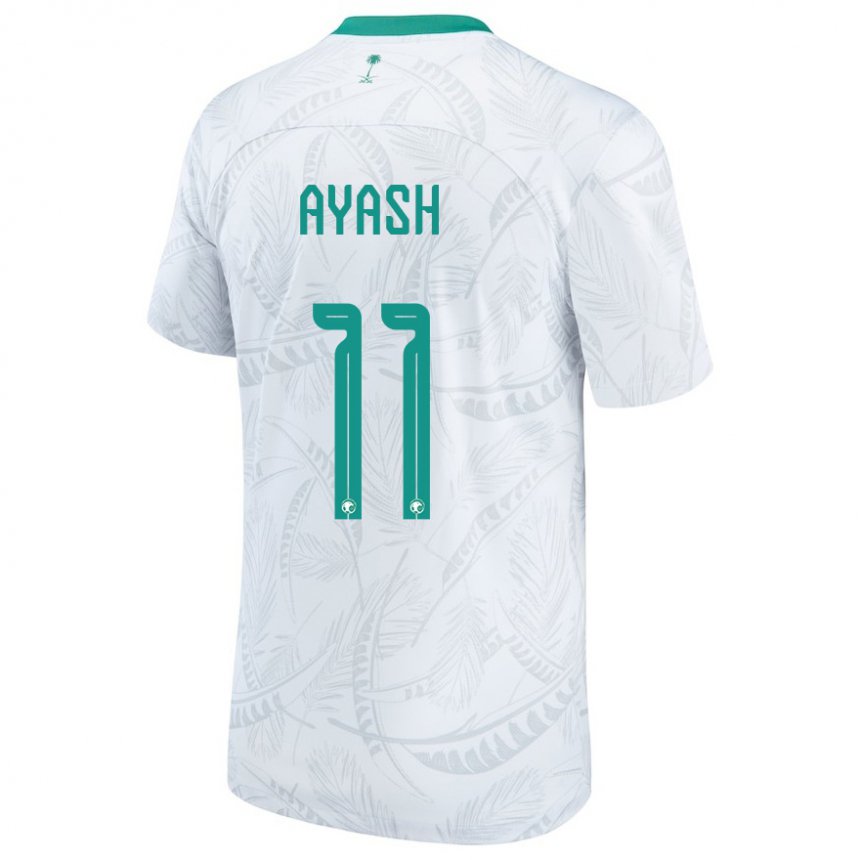 Dames Saoedi-arabisch Ziyad Ayash #11 Wit Thuisshirt Thuistenue 22-24 T-shirt