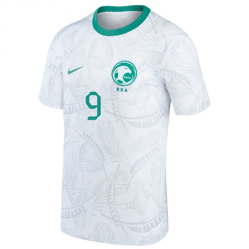 Dames Saoedi-arabisch Rayane Hamidou #9 Wit Thuisshirt Thuistenue 22-24 T-shirt