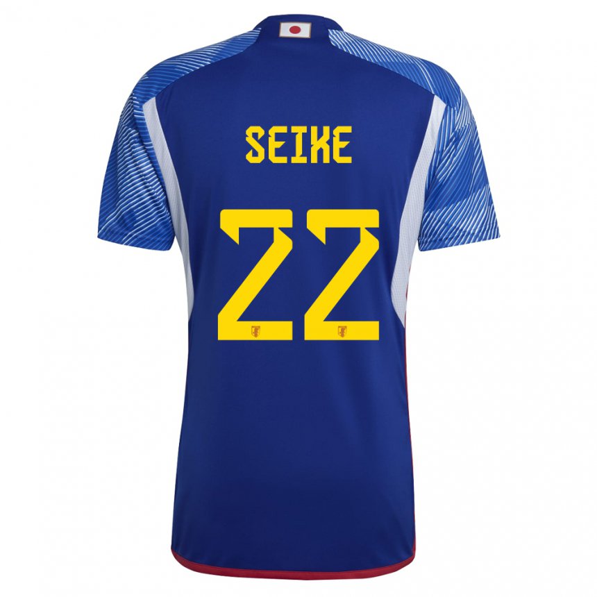 Dames Japans Kiko Seike #22 Koningsblauw Thuisshirt Thuistenue 22-24 T-shirt