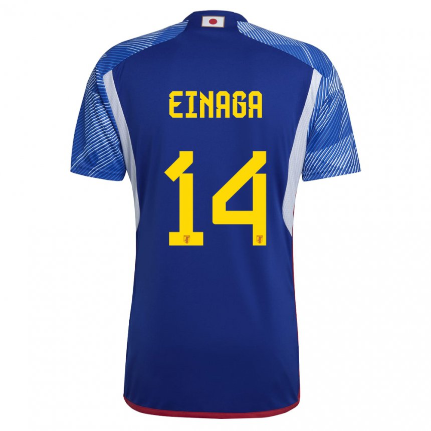 Dames Japans Takatora Einaga #14 Koningsblauw Thuisshirt Thuistenue 22-24 T-shirt