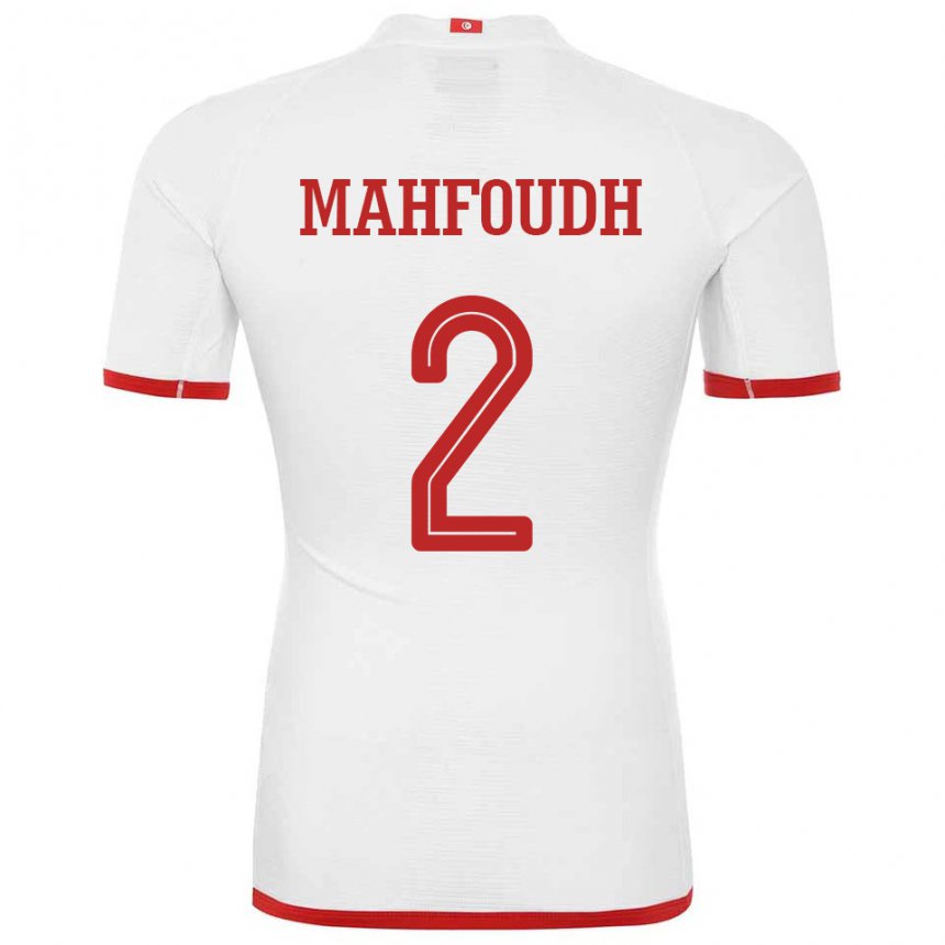 Dames Tunesisch Dhikra Mahfoudh #2 Wit Uitshirt Uittenue 22-24 T-shirt