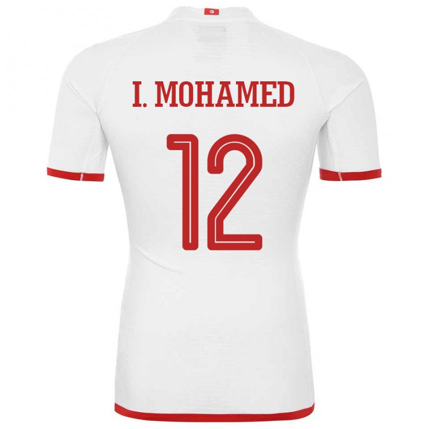 Dames Tunesisch Ibtissem Ben Mohamed #12 Wit Uitshirt Uittenue 22-24 T-shirt