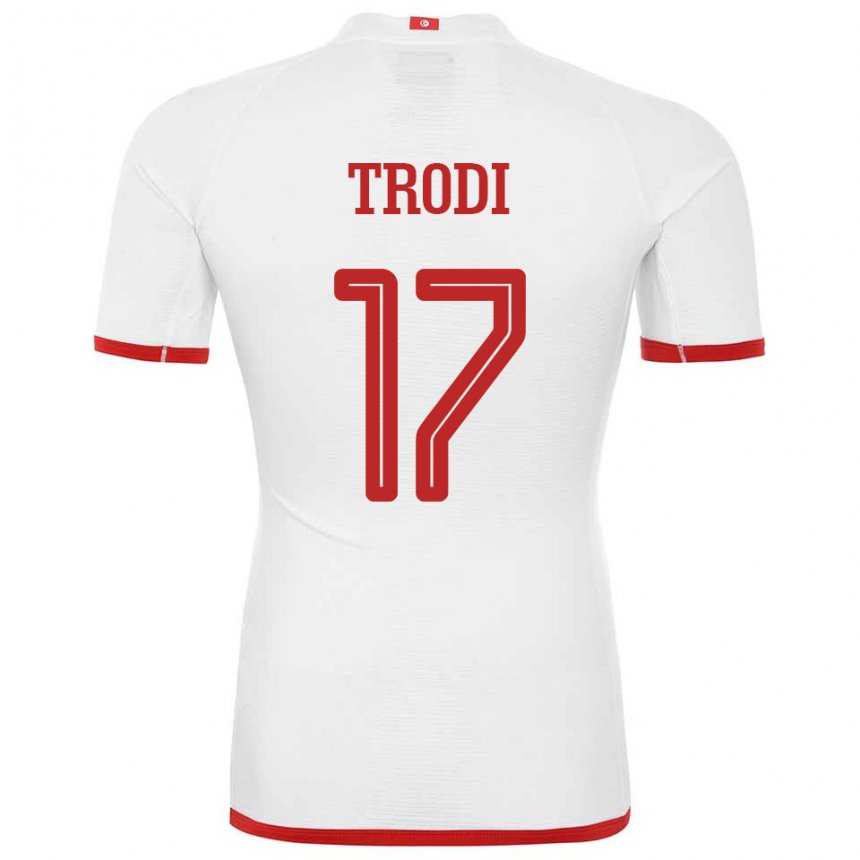 Dames Tunesisch Imen Trodi #17 Wit Uitshirt Uittenue 22-24 T-shirt