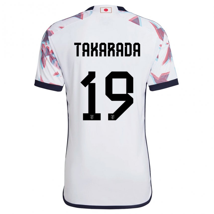 Dames Japans Saori Takarada #19 Wit Uitshirt Uittenue 22-24 T-shirt