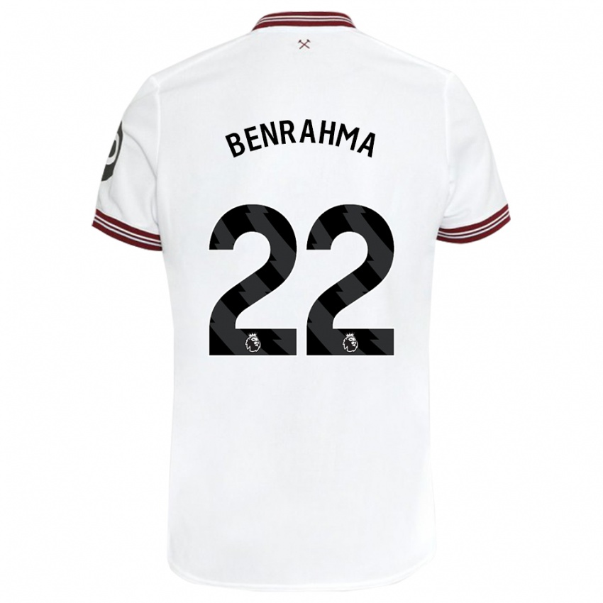 Kinderen Said Benrahma #22 Wit Uitshirt Uittenue 2023/24 T-Shirt