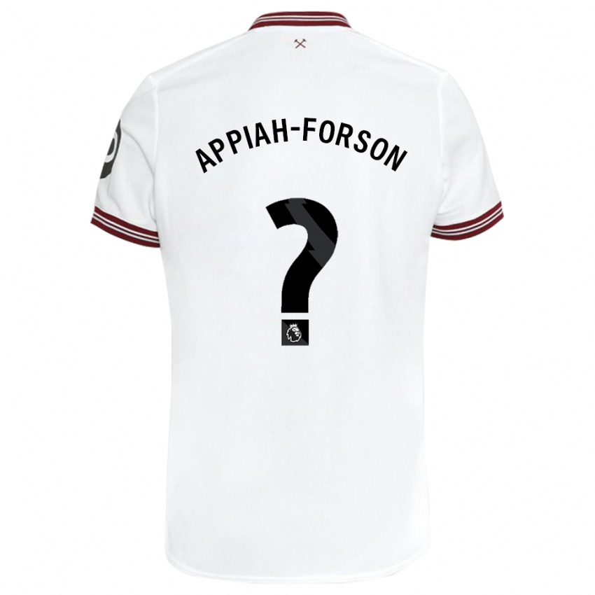Kinderen Keenan Appiah-Forson #0 Wit Uitshirt Uittenue 2023/24 T-Shirt