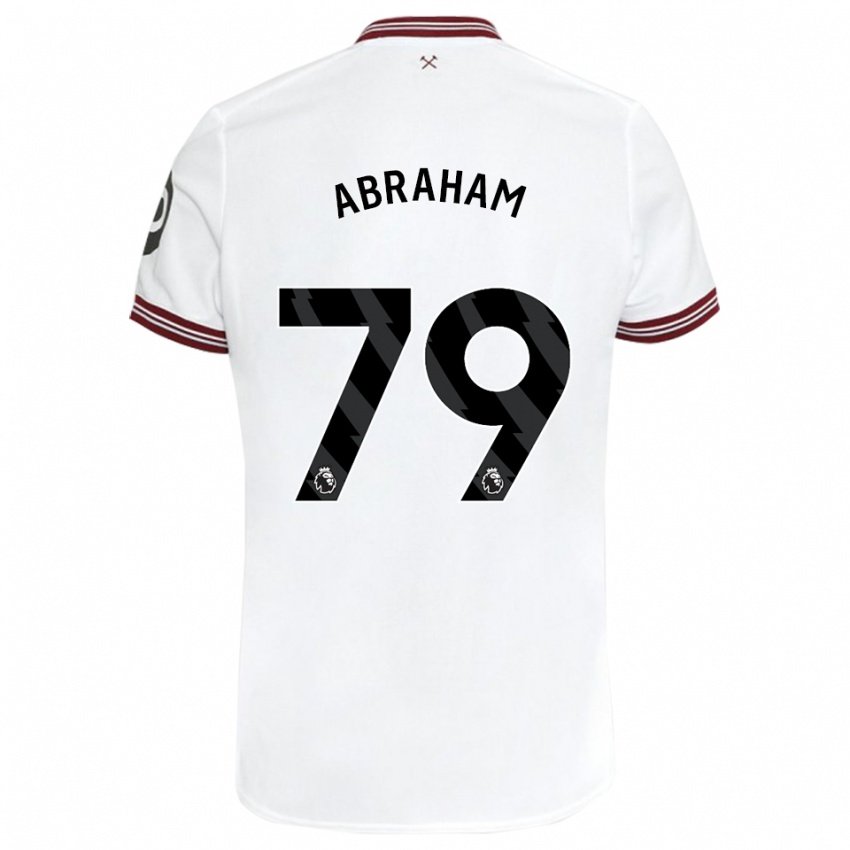 Kinderen Dondre Abraham #79 Wit Uitshirt Uittenue 2023/24 T-Shirt