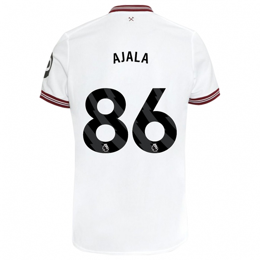 Kinderen Joshua Ajala #86 Wit Uitshirt Uittenue 2023/24 T-Shirt