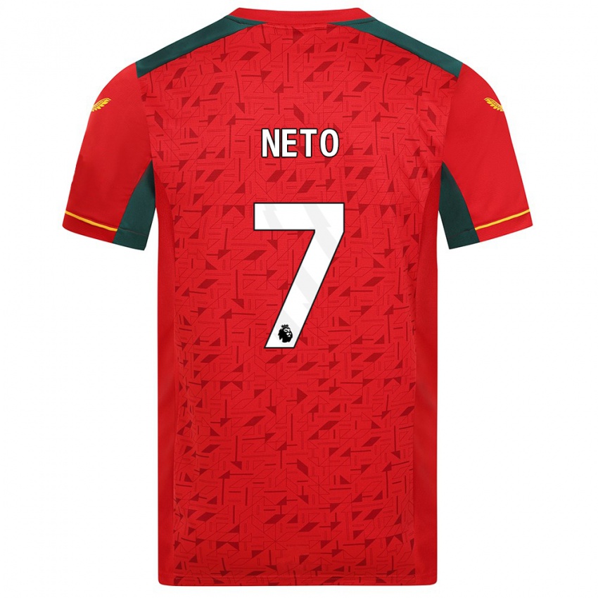 Kinderen Pedro Neto #7 Rood Uitshirt Uittenue 2023/24 T-Shirt