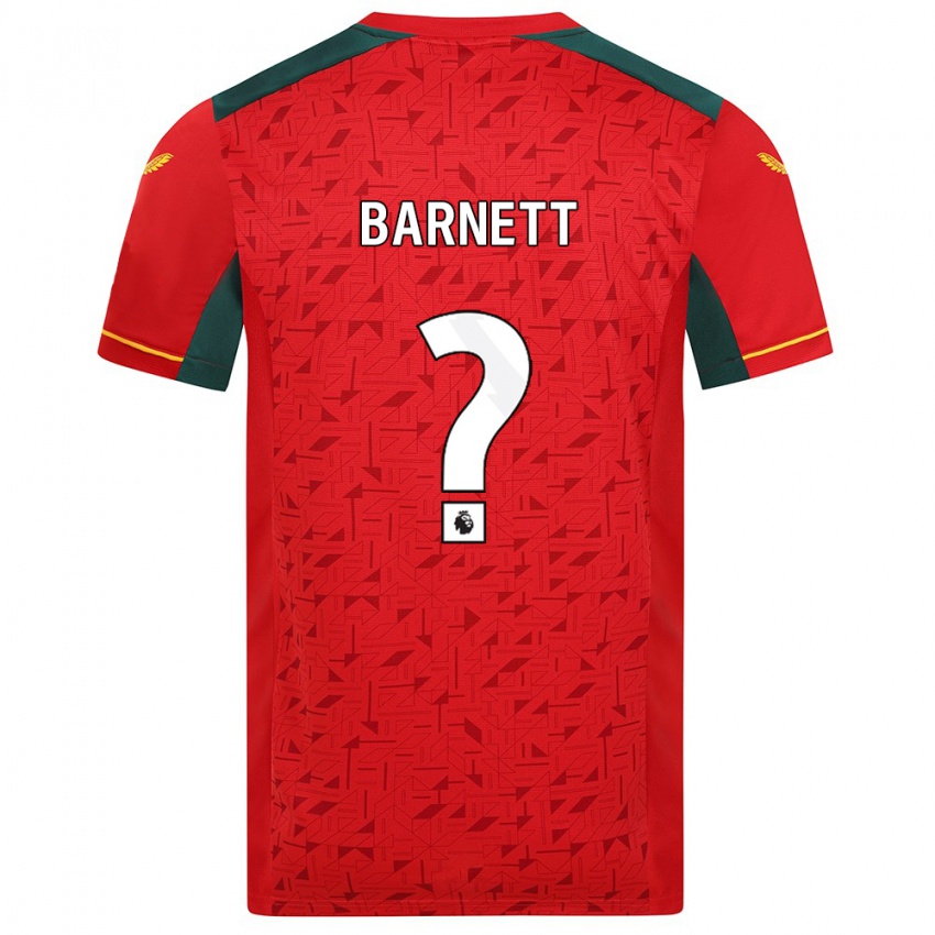 Kinderen Ty Barnett #0 Rood Uitshirt Uittenue 2023/24 T-Shirt