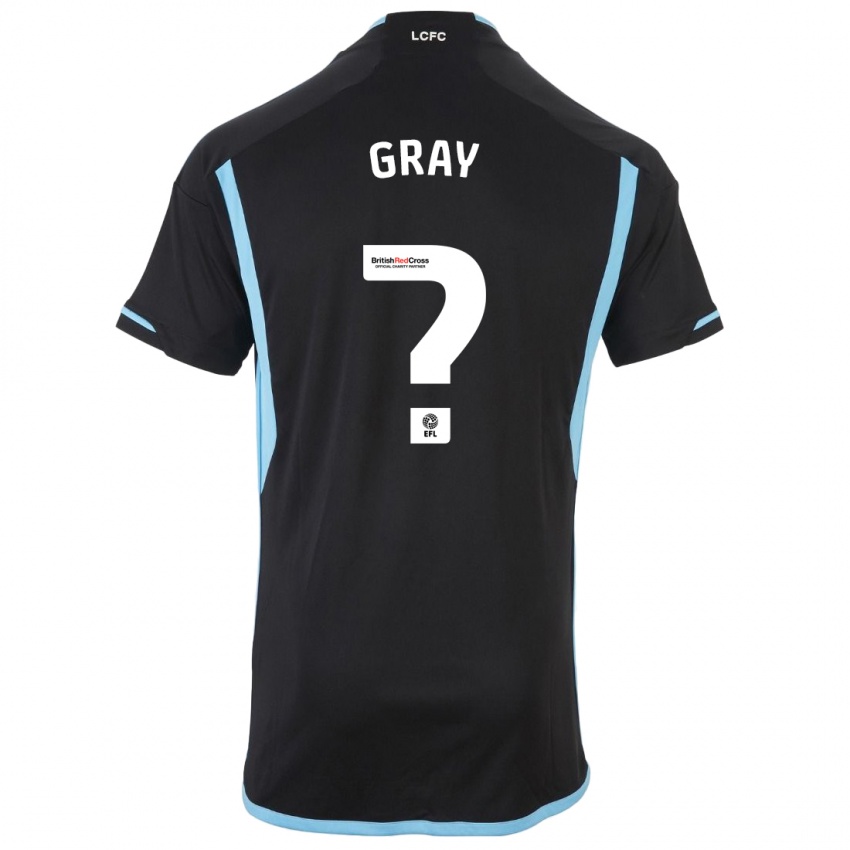 Kinderen Kevon Gray #0 Zwart Uitshirt Uittenue 2023/24 T-Shirt