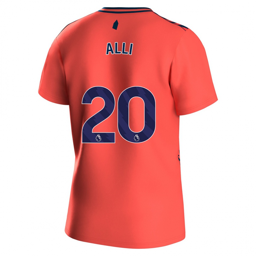 Kinderen Dele Alli #20 Koraal Uitshirt Uittenue 2023/24 T-Shirt