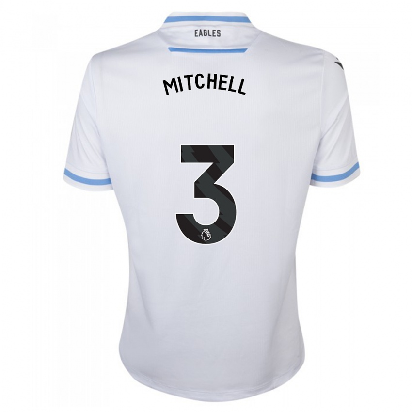 Kinderen Tyrick Mitchell #3 Wit Uitshirt Uittenue 2023/24 T-Shirt