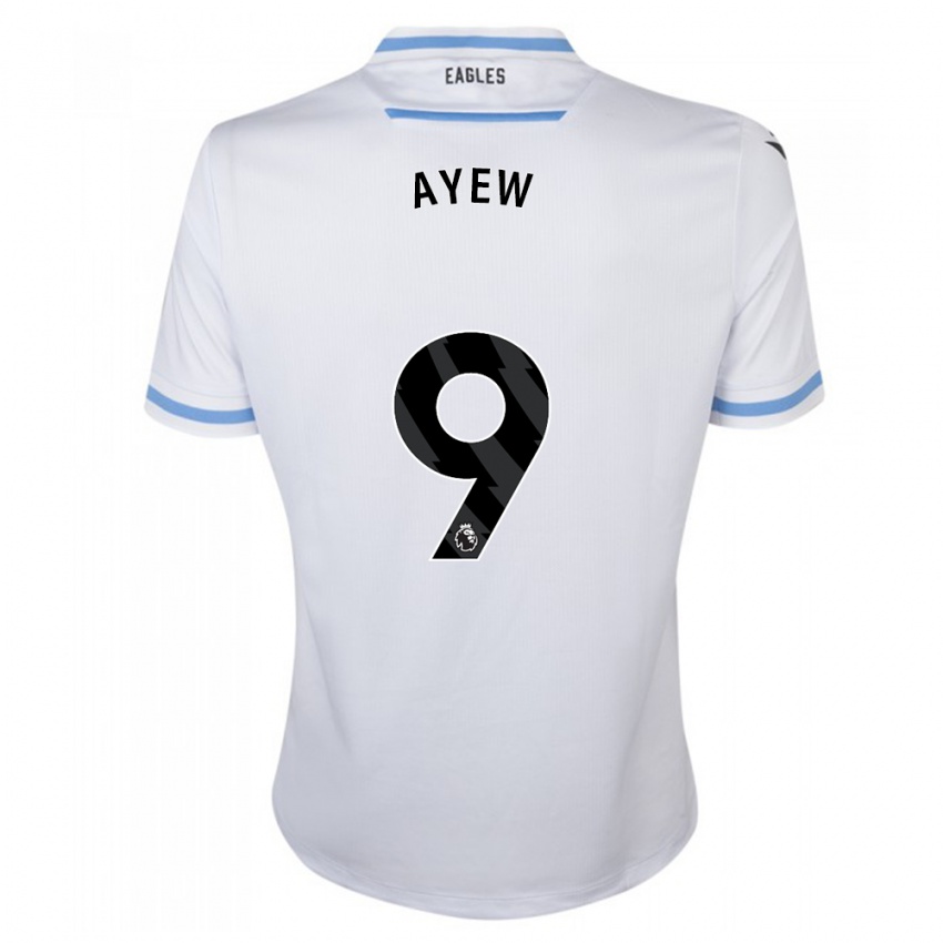 Kinderen Ayew #9 Wit Uitshirt Uittenue 2023/24 T-Shirt