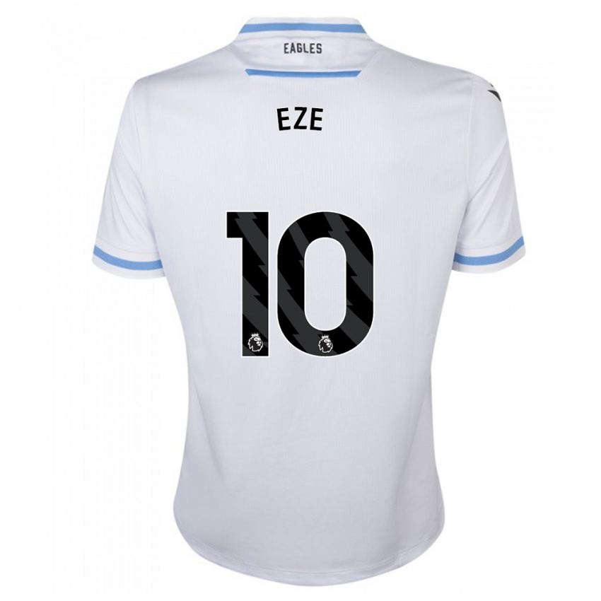 Kinderen Eberechi Eze #10 Wit Uitshirt Uittenue 2023/24 T-Shirt