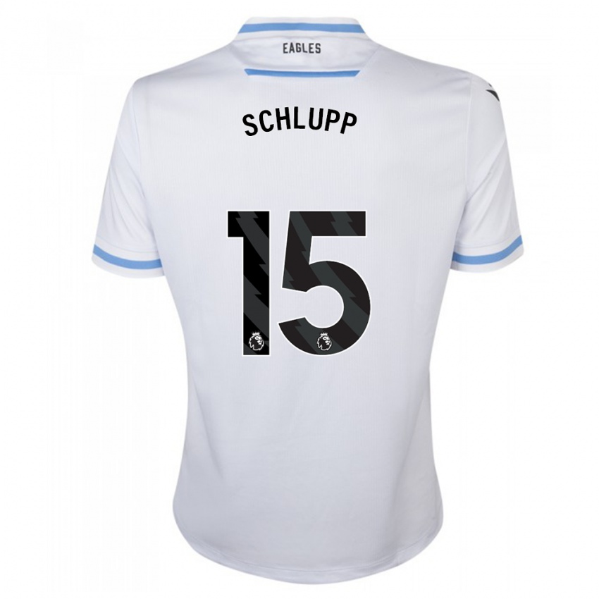 Kinderen Jeffrey Schlupp #15 Wit Uitshirt Uittenue 2023/24 T-Shirt