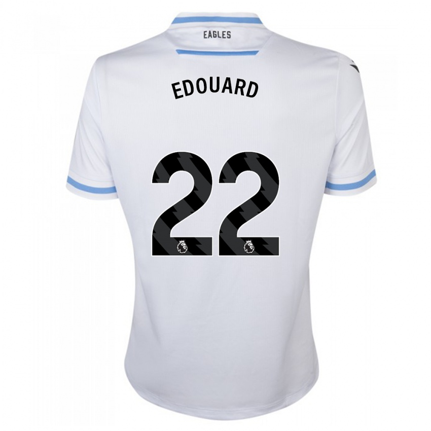 Kinderen Odsonne Edouard #22 Wit Uitshirt Uittenue 2023/24 T-Shirt