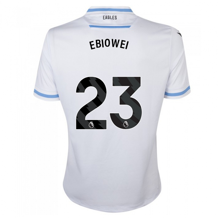 Kinderen Malcolm Ebiowei #23 Wit Uitshirt Uittenue 2023/24 T-Shirt