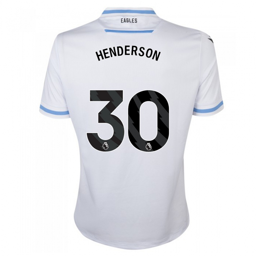 Kinderen Dean Henderson #30 Wit Uitshirt Uittenue 2023/24 T-Shirt