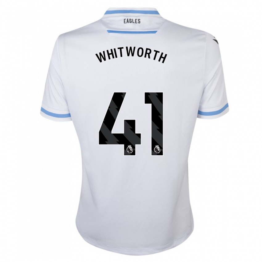 Kinderen Joe Whitworth #41 Wit Uitshirt Uittenue 2023/24 T-Shirt