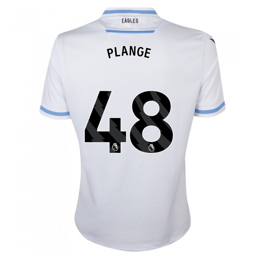 Kinderen Luke Plange #48 Wit Uitshirt Uittenue 2023/24 T-Shirt