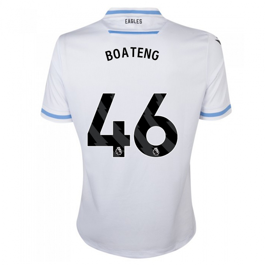 Kinderen Malachi Boateng #46 Wit Uitshirt Uittenue 2023/24 T-Shirt