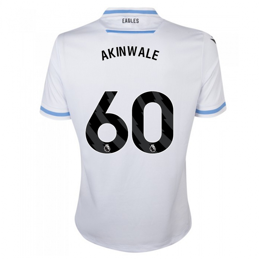 Kinderen Victor Akinwale #60 Wit Uitshirt Uittenue 2023/24 T-Shirt