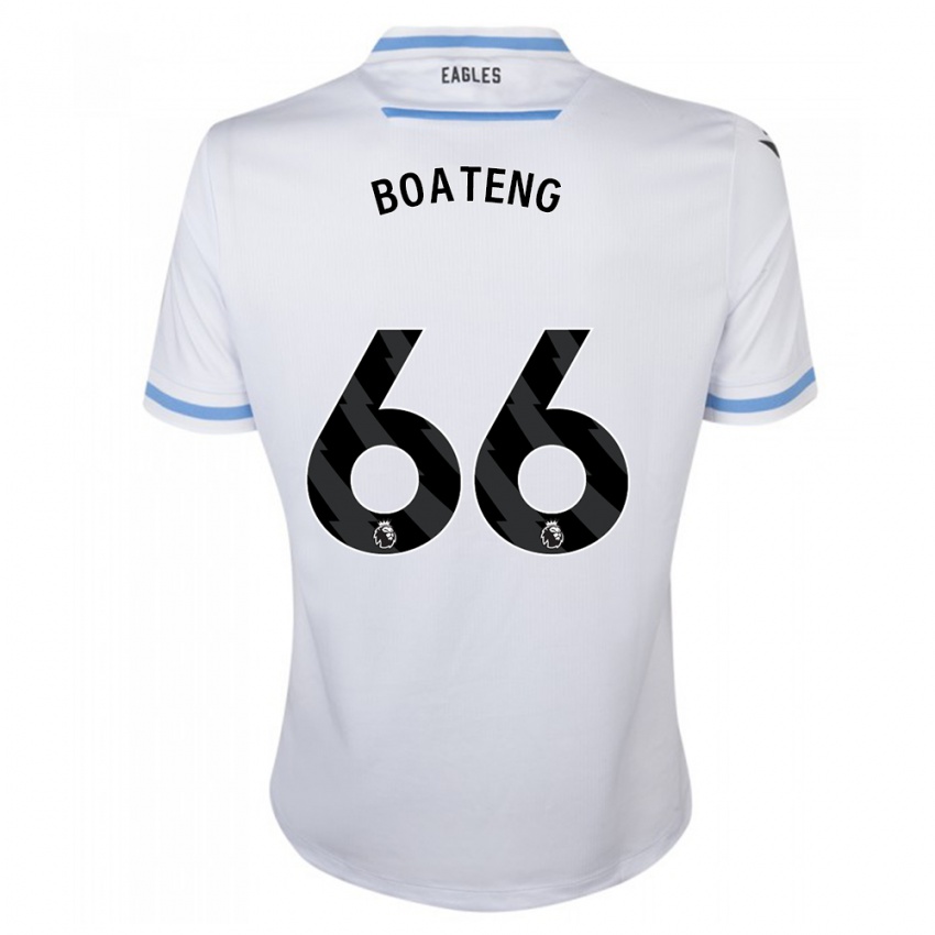 Kinderen David Boateng #66 Wit Uitshirt Uittenue 2023/24 T-Shirt