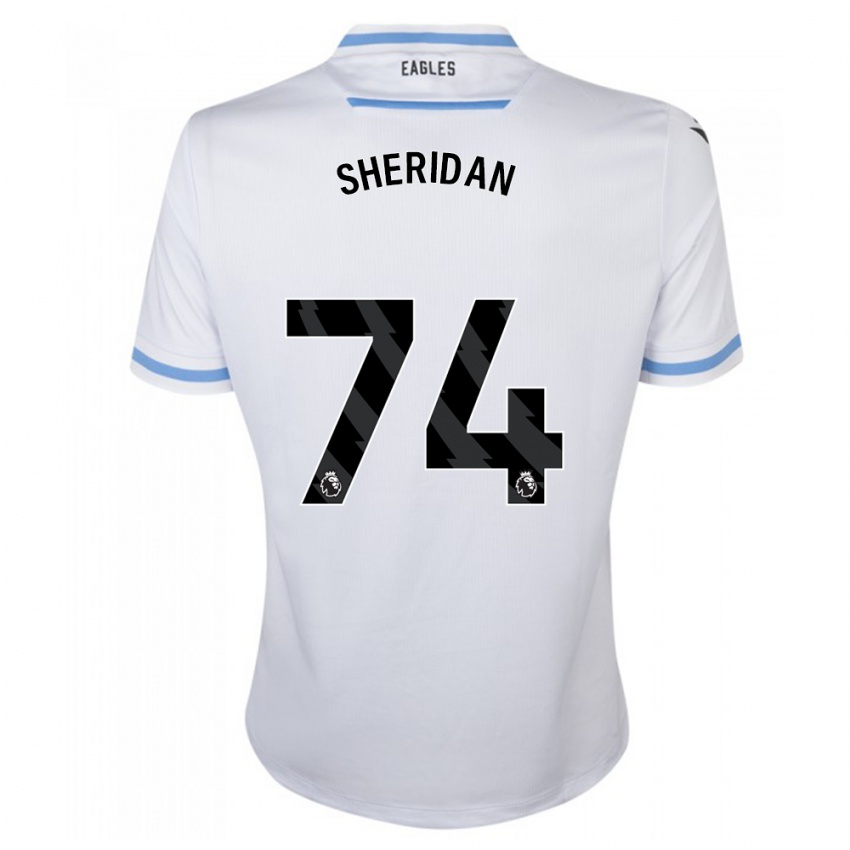 Kinderen Joe Sheridan #74 Wit Uitshirt Uittenue 2023/24 T-Shirt