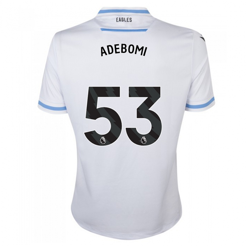 Kinderen Ademola Ola Adebomi #53 Wit Uitshirt Uittenue 2023/24 T-Shirt