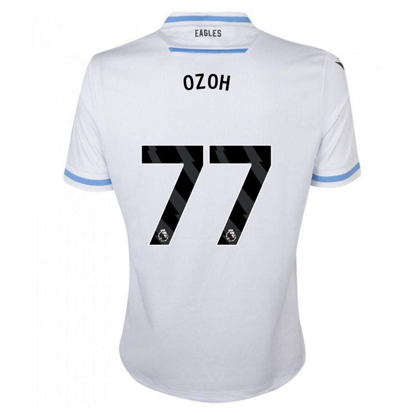 Kinderen David Ozoh #77 Wit Uitshirt Uittenue 2023/24 T-Shirt