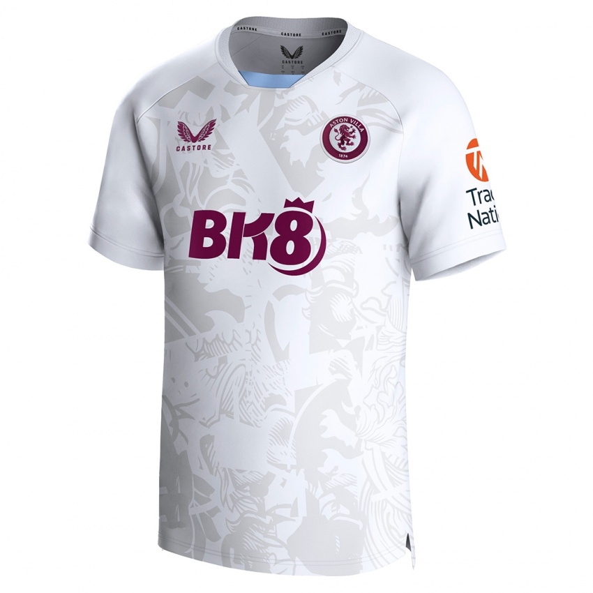 Kinderen Emiliano Buendía #10 Wit Uitshirt Uittenue 2023/24 T-Shirt