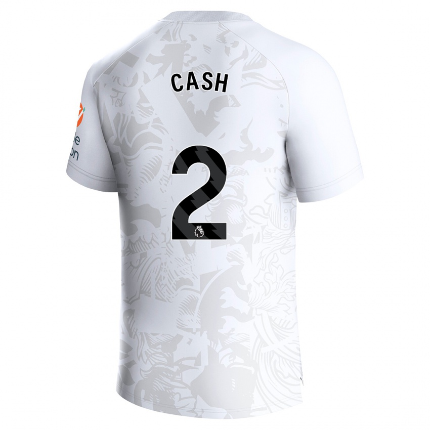 Kinderen Matty Cash #2 Wit Uitshirt Uittenue 2023/24 T-Shirt