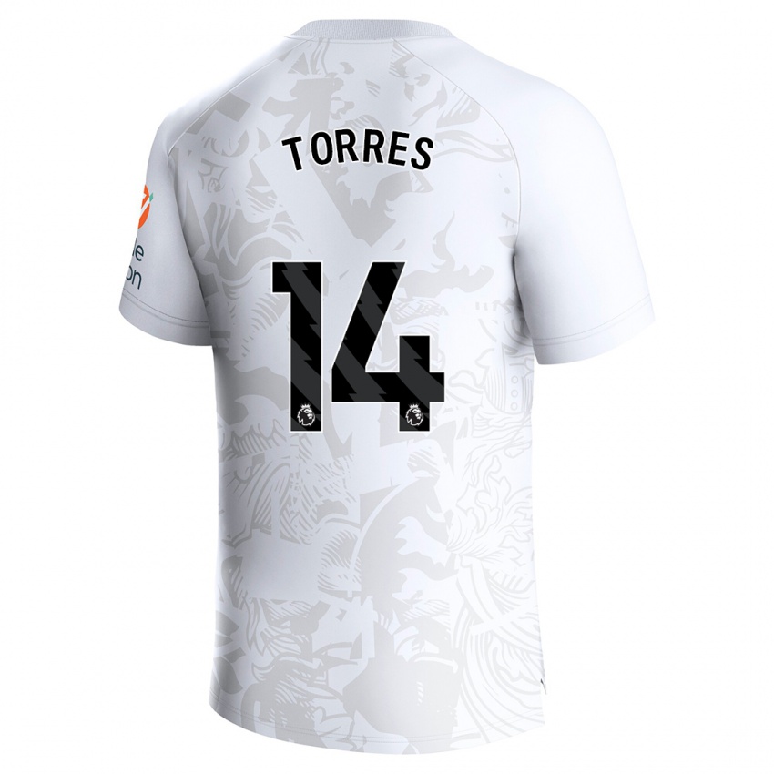 Kinderen Pau Torres #14 Wit Uitshirt Uittenue 2023/24 T-Shirt