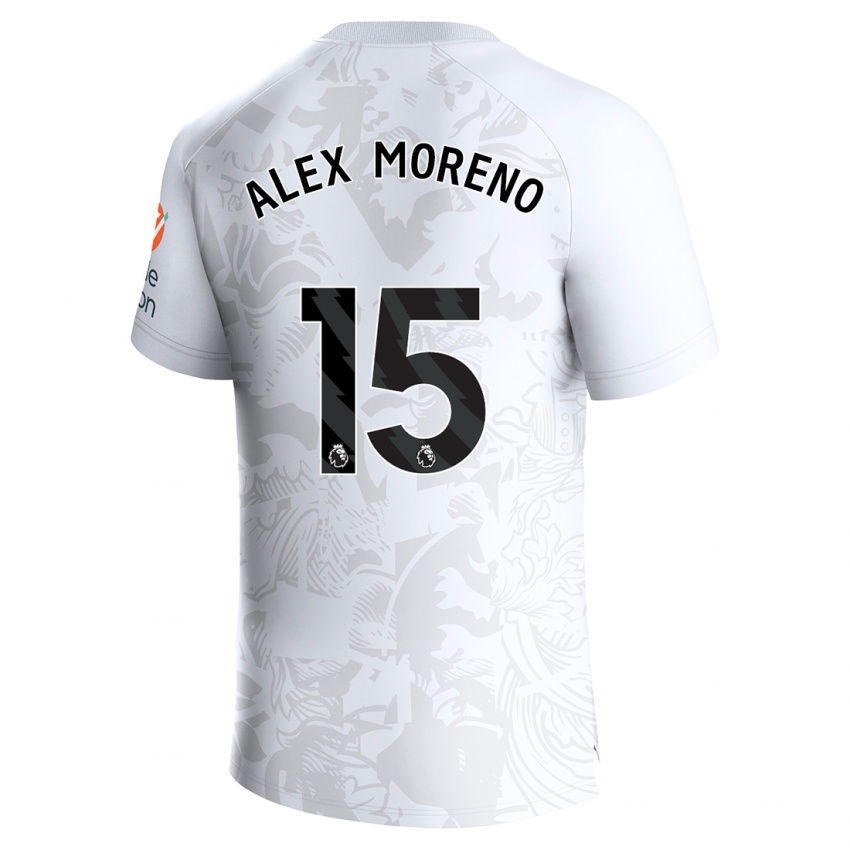 Kinderen Álex Moreno #15 Wit Uitshirt Uittenue 2023/24 T-Shirt