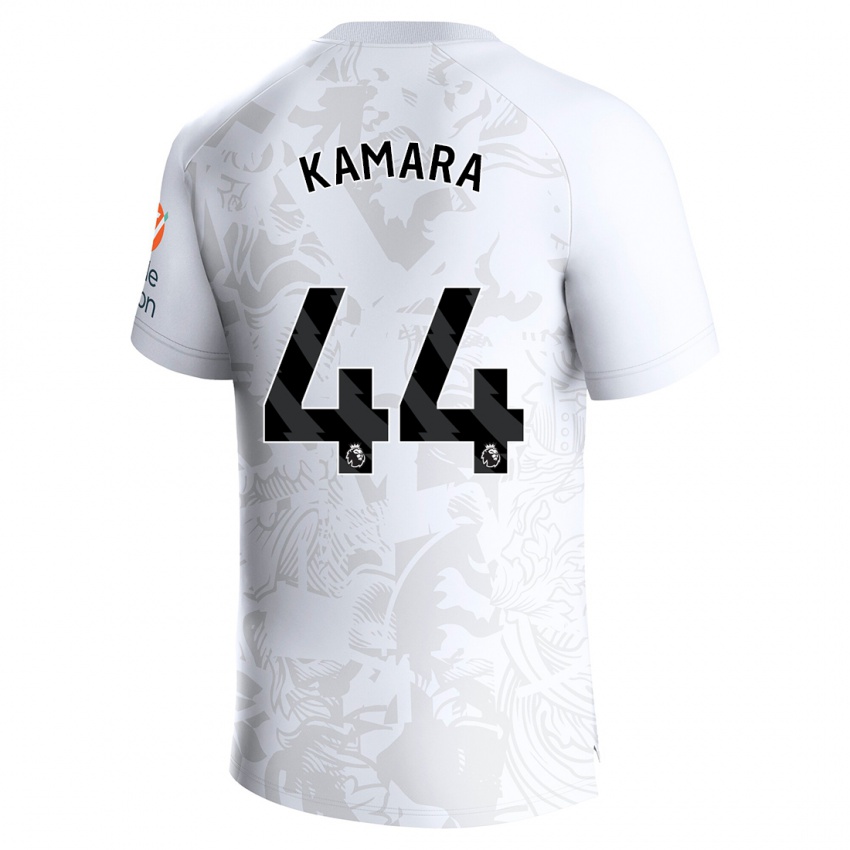 Kinderen Boubacar Kamara #44 Wit Uitshirt Uittenue 2023/24 T-Shirt