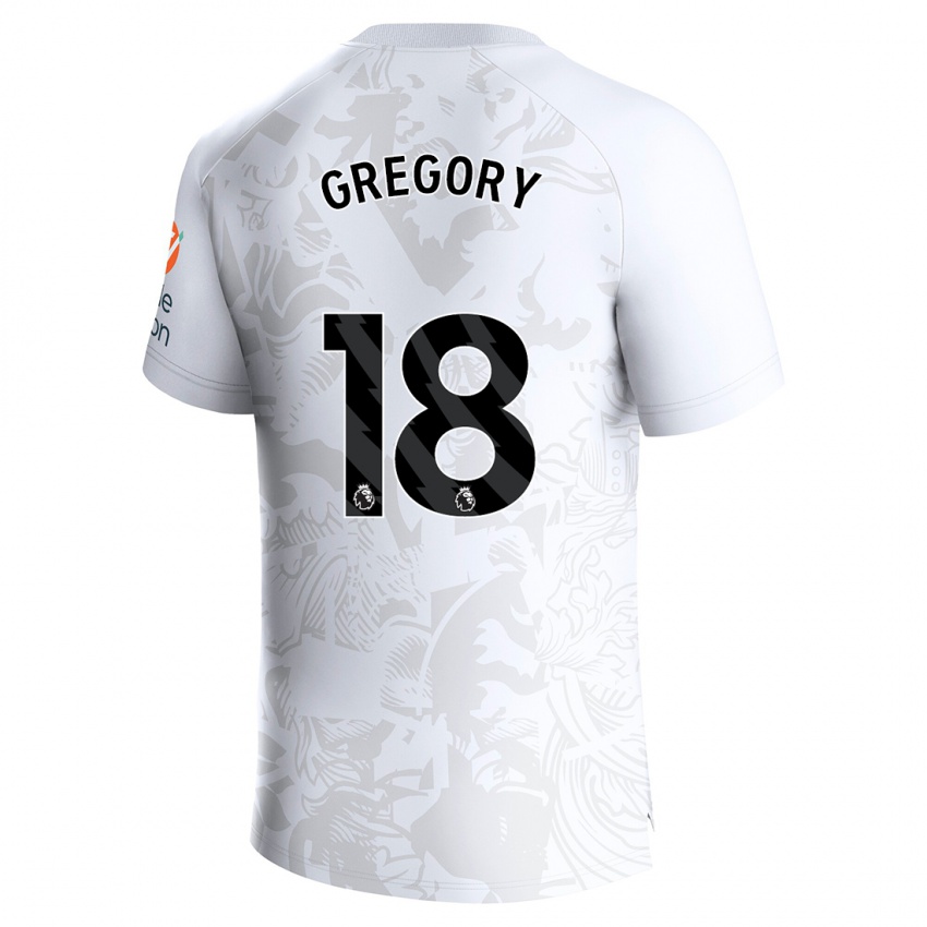 Kinderen Freya Gregory #18 Wit Uitshirt Uittenue 2023/24 T-Shirt