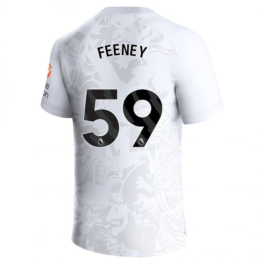 Kinderen Josh Feeney #59 Wit Uitshirt Uittenue 2023/24 T-Shirt