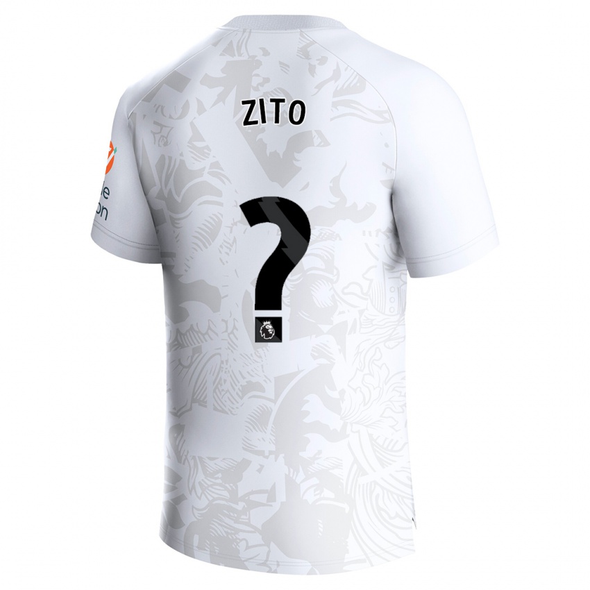 Kinderen Patrick Zito #0 Wit Uitshirt Uittenue 2023/24 T-Shirt