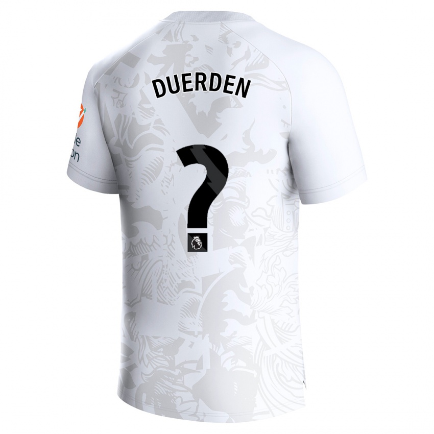 Kinderen Archie Duerden #0 Wit Uitshirt Uittenue 2023/24 T-Shirt