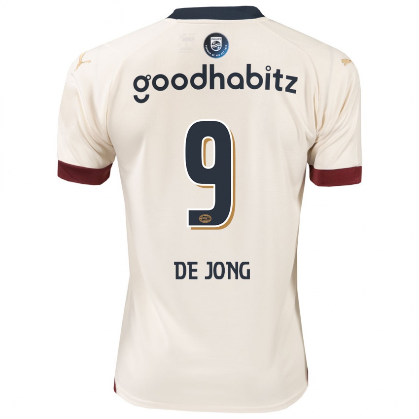 Kinderen Luuk De Jong #9 Gebroken Wit Uitshirt Uittenue 2023/24 T-Shirt