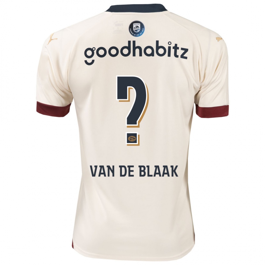 Kinderen Emmanuel Van De Blaak #0 Gebroken Wit Uitshirt Uittenue 2023/24 T-Shirt