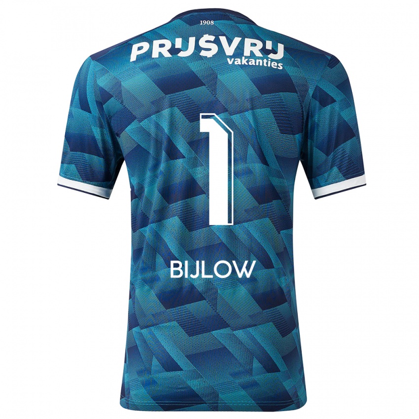 Kinderen Justin Bijlow #1 Blauw Uitshirt Uittenue 2023/24 T-Shirt