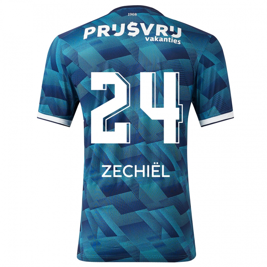 Kinderen Gjivai Zechiel #24 Blauw Uitshirt Uittenue 2023/24 T-Shirt