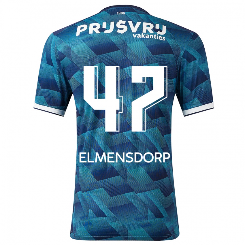 Kinderen Paris Elmensdorp #47 Blauw Uitshirt Uittenue 2023/24 T-Shirt