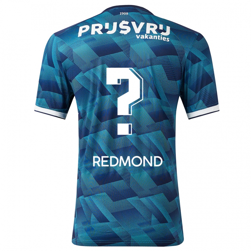 Kinderen Zepiqueno Redmond #0 Blauw Uitshirt Uittenue 2023/24 T-Shirt